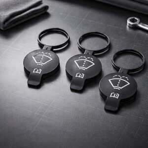 Black Windshield Washer Fluid Reservoir Caps (2 Caps Per Pack)